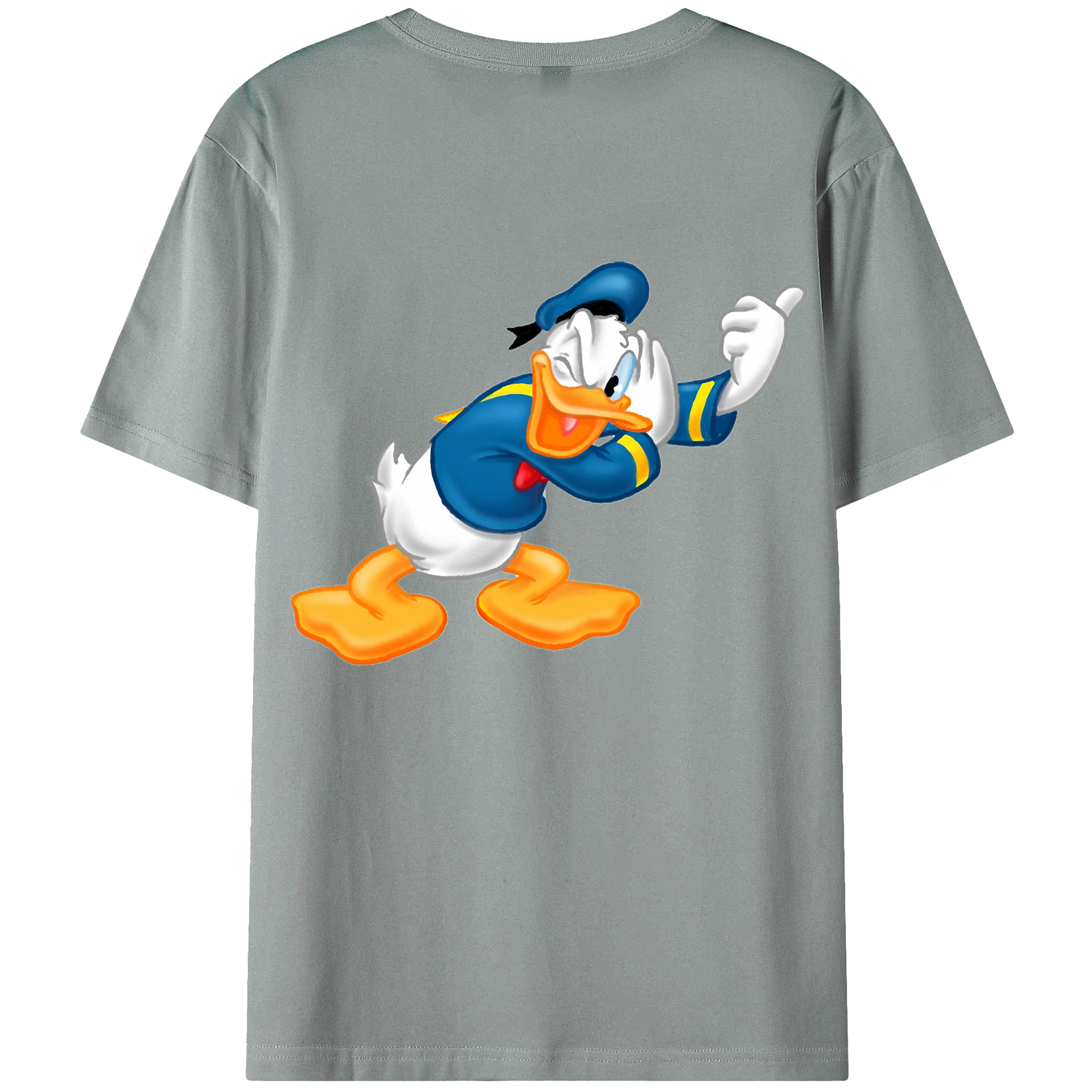 （画像用） ミッキーマウス Mickey Mouse 綿100％ メンズ半袖Tシャツ（バックプリント） 通気性